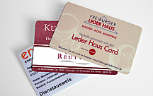 Plastikkarten, PVC-Cards, Mitarbeiterausweise mit Barcode